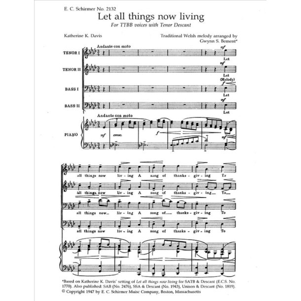 Let All Things Now Living