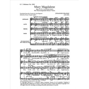 Marienlieder: No. 6. Mary Magdalene, Op. 22