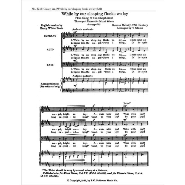 While By Our Sleeping Flocks We Lay