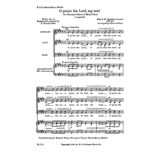 O Praise the Lord, My Soul