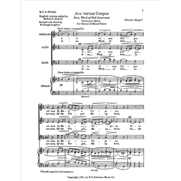 Ave verum Corpus : Jesu, Word of God Incarnate