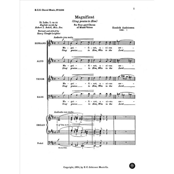 Magnificat : Sing Praise to Him