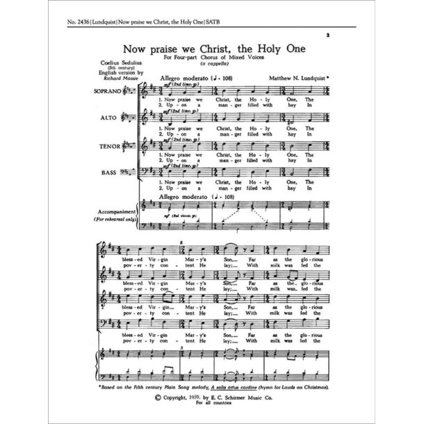 Now Praise We Christ