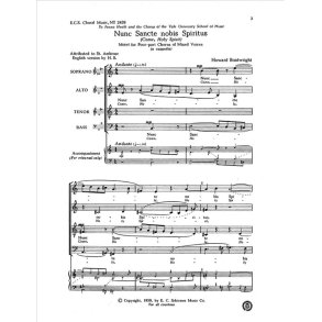 Nunc sancte nobis Spiritus : Come, Holy Spirit