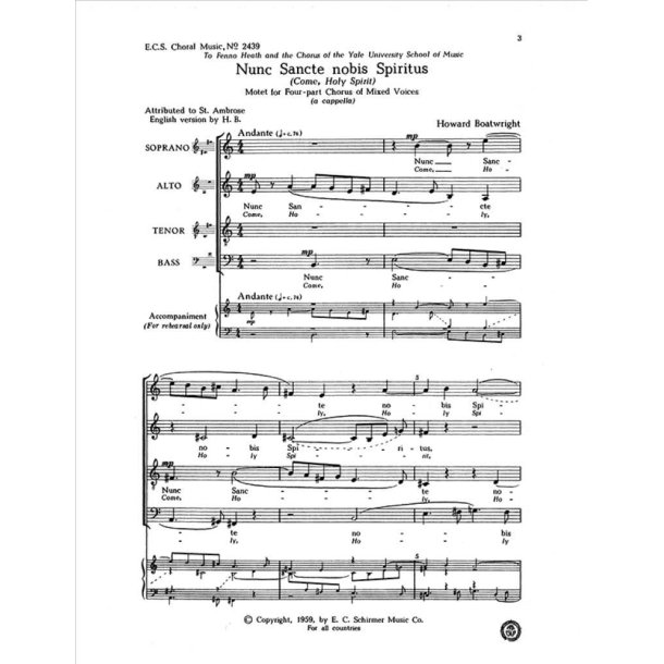 Nunc sancte nobis Spiritus : Come, Holy Spirit