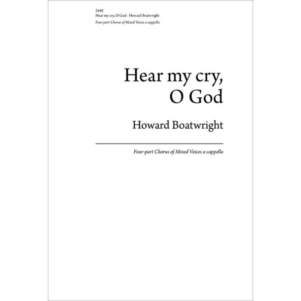 Hear My Cry, O God