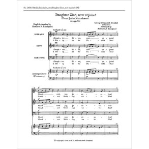 Judas Maccabeus: Daughter of Zion, Now Rejoice