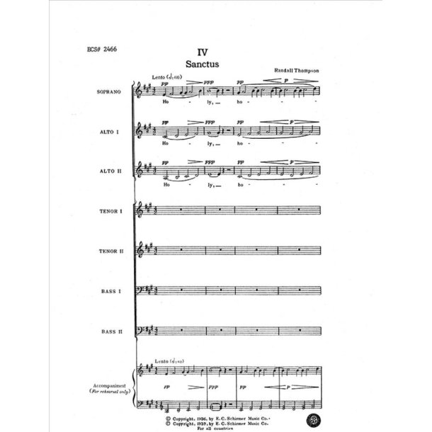 Mass of the Holy Spirit: No. 4. Sanctus