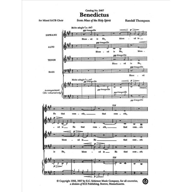 Mass of the Holy Spirit: No. 5. Benedictus