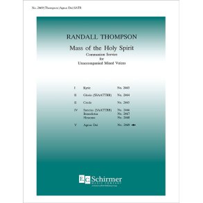Mass of the Holy Spirit: No. 7. Agnus Dei