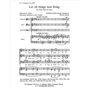 Let All Things Now Living