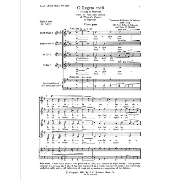 O Regem coeli : O King of Heaven
