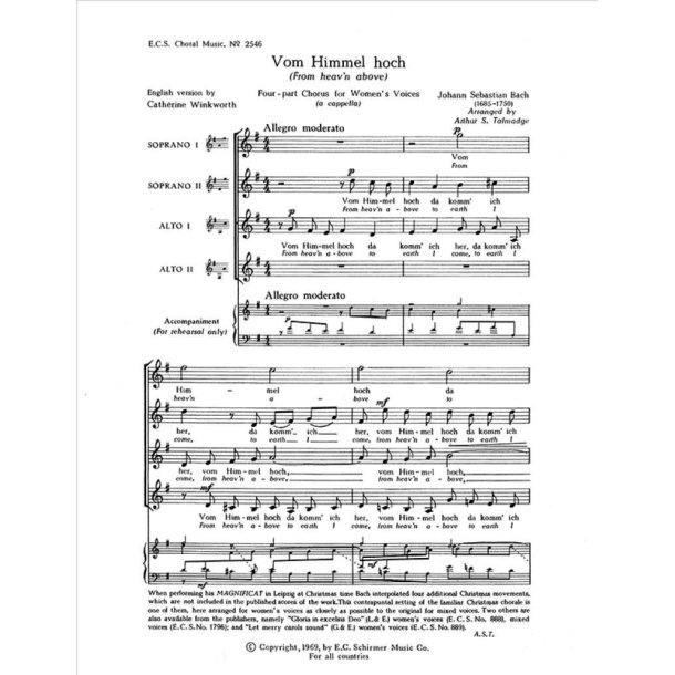 Magnificat: Vom Himmel hoch : From Heav'n Above