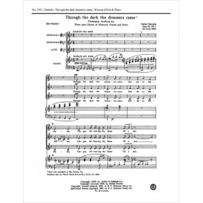 Through the Dark the Dreamers Came, Op.32/1