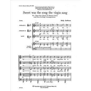 Sweet was the Song the Virgin Sung