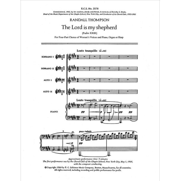 The Lord Is My Shepherd