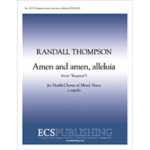 Requiem: Amen and amen, alleluia