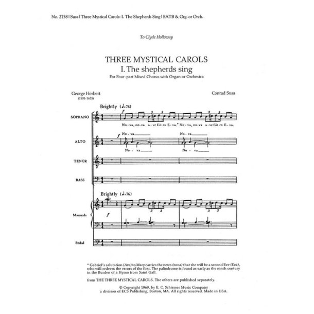 Three Mystical Carols: The Shepherds Sing
