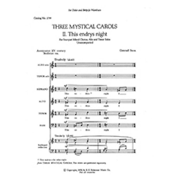 Three Mystical Carols: This Endrys Night