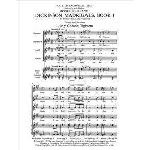 Dickinson Madrigals, Book I