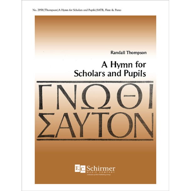 A Hymn For Scholars and Pupils