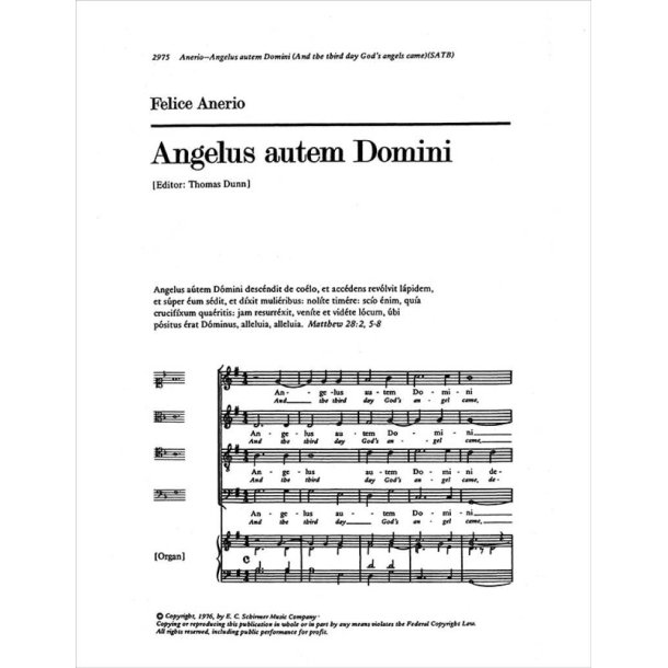 Angelus autem Domini : And the Third Day God's Angel