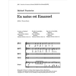 En natus est Emanuel : Behold is born Emanuel
