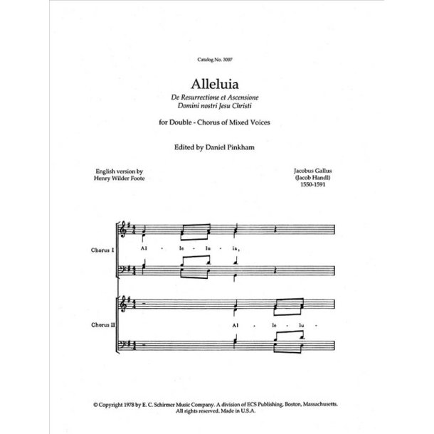 Alleluia! In resurrectione tua Christe : Alleluia! We Sing with Joy!