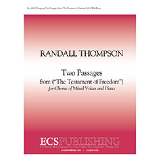 Two Passages from The Testament of Freedom