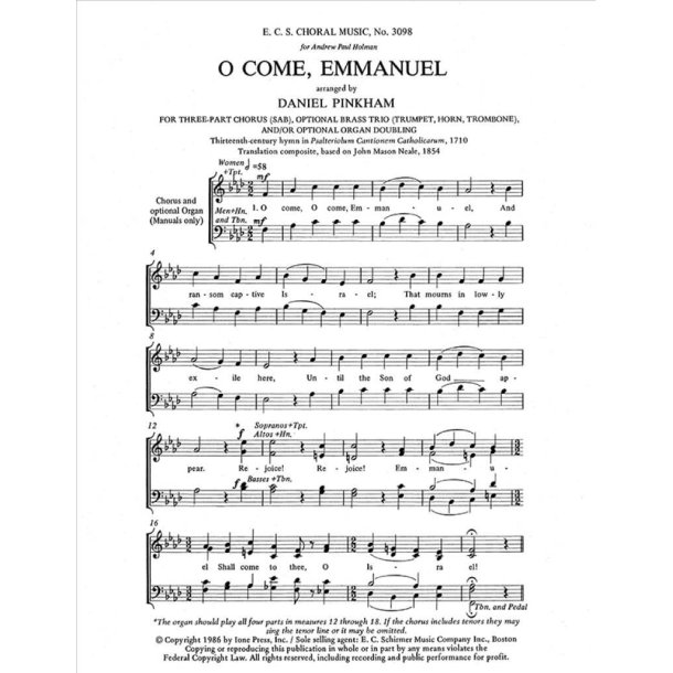 O Come, Emmanuel