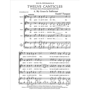 Twelve Canticles: No. 4. My Grace is Sufficient