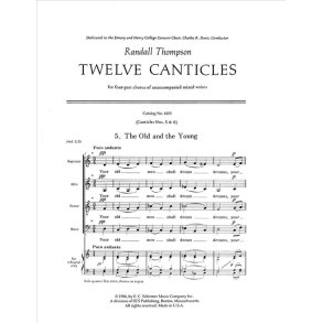 Twelve Canticles : No. 5. The Old And The Young- No. 6. I Call to Remembrance