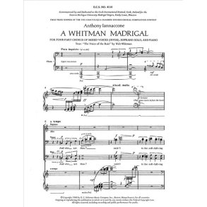 A Whitman Madrigal