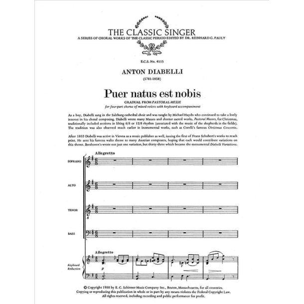 Puer natus est nobis : Christ Is Born This Holy Day