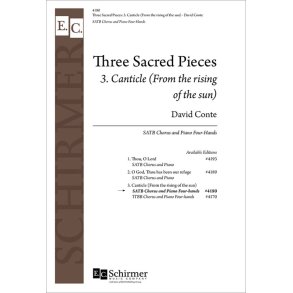 Three Sacred Pieces: No. 3. Canticle