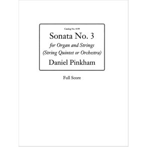 Sonata No. 3 for Organ & Strings