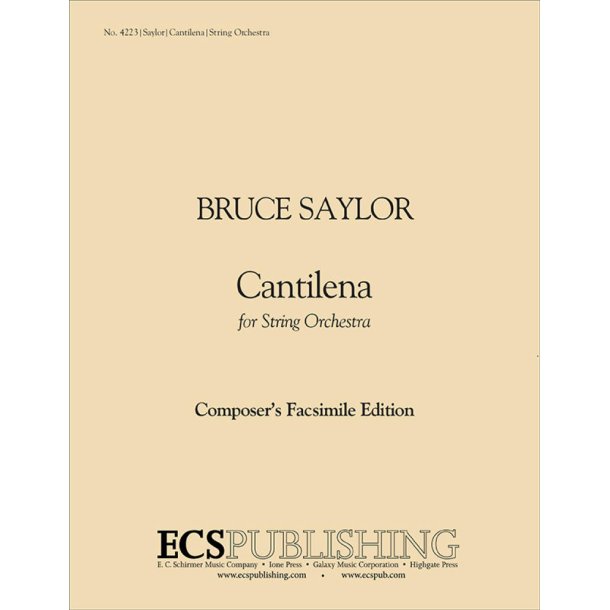 Cantilena for String Orchestra