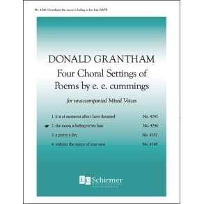 4 e.e. cummings poems : No. 2. the moon is hiding in her hair