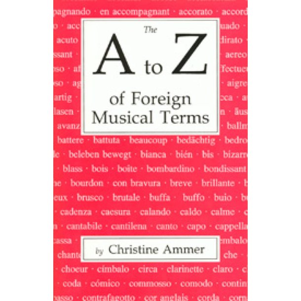 A to Z of Foreign Musical Terms