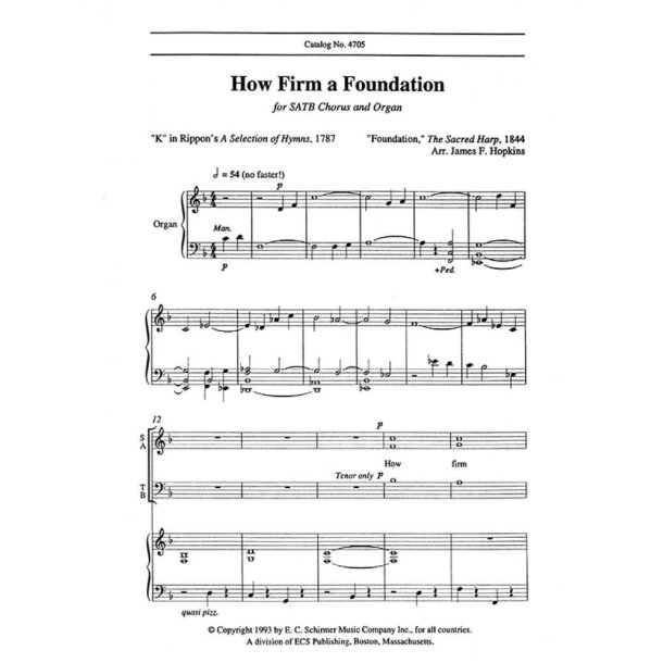 How Firm a Foundation