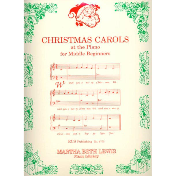 Christmas Carols at the Piano for Middle Beginners