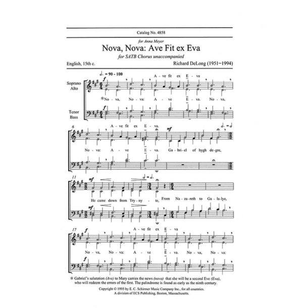 Nova, Nova: Ave Fit ex Eva