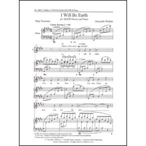 Songs for Women's Voices: No. 6. I Will Be Earth : SSATB Choral Score