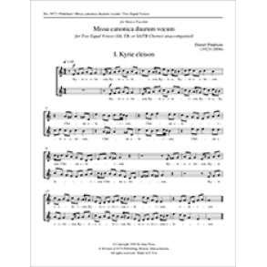 Missa Canonica Duarum Vocum