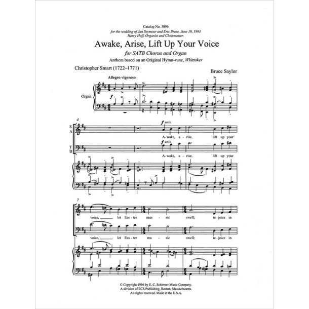 Awake, Arise, Lift Up Your Voice