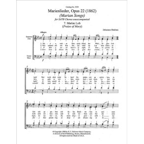 Marienlieder: No. 7. Marias Lob : Praise Of Mary
