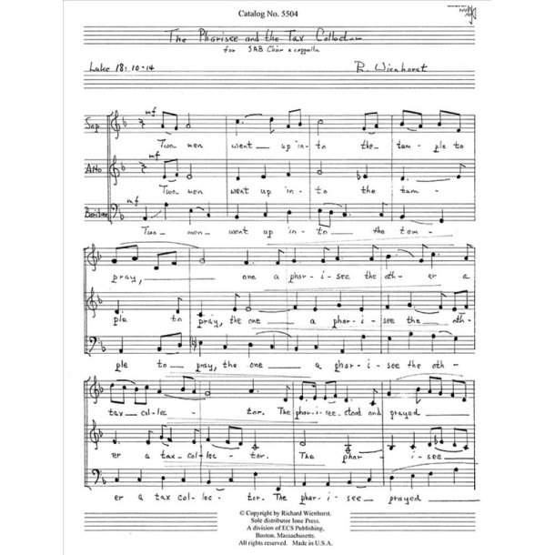 The Pharisee and the Tax Collector