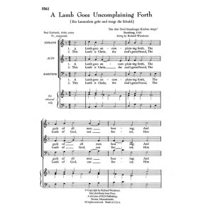 A Lamb Goes Uncomplaining Forth