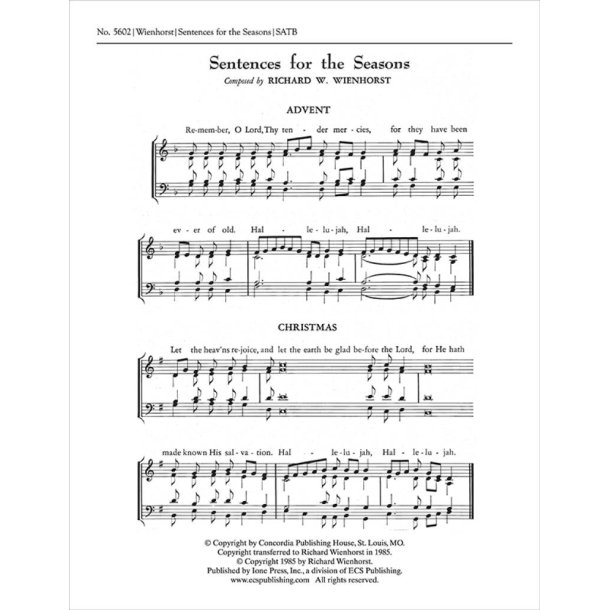 Sentences for the Seasons