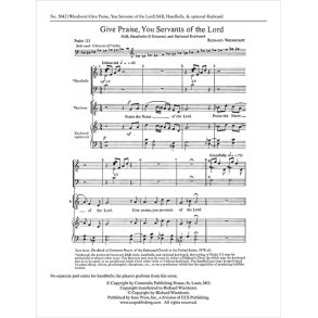 Give Praise, You Servants of the Lord